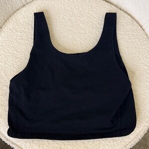 Black Sports Bra/Crop Top